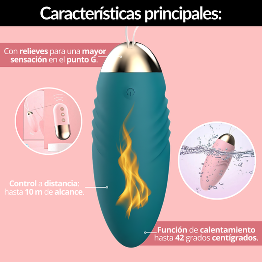 Huevo vibrador térmico